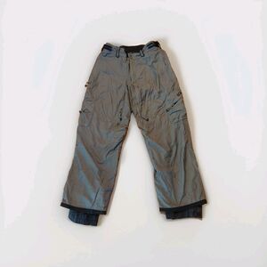 Bonfire Snowboarding Pants Mens Large Gray Particle Gold Series Lined Pockets